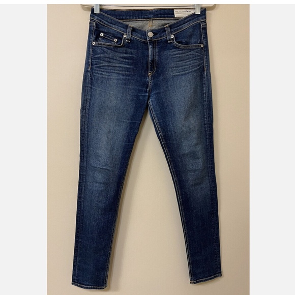 RAG & BONE STRETCH SKINNY FIT DENIM JEANS - PRESTON WASH - SIZE 27 - Picture 1 of 3